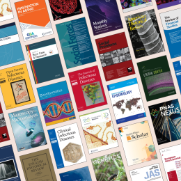 collage of OUP journal covers