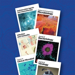 Collage of Six American Society for Microbiology S2O journals 