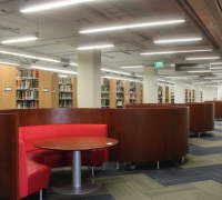New booth furniture in the library