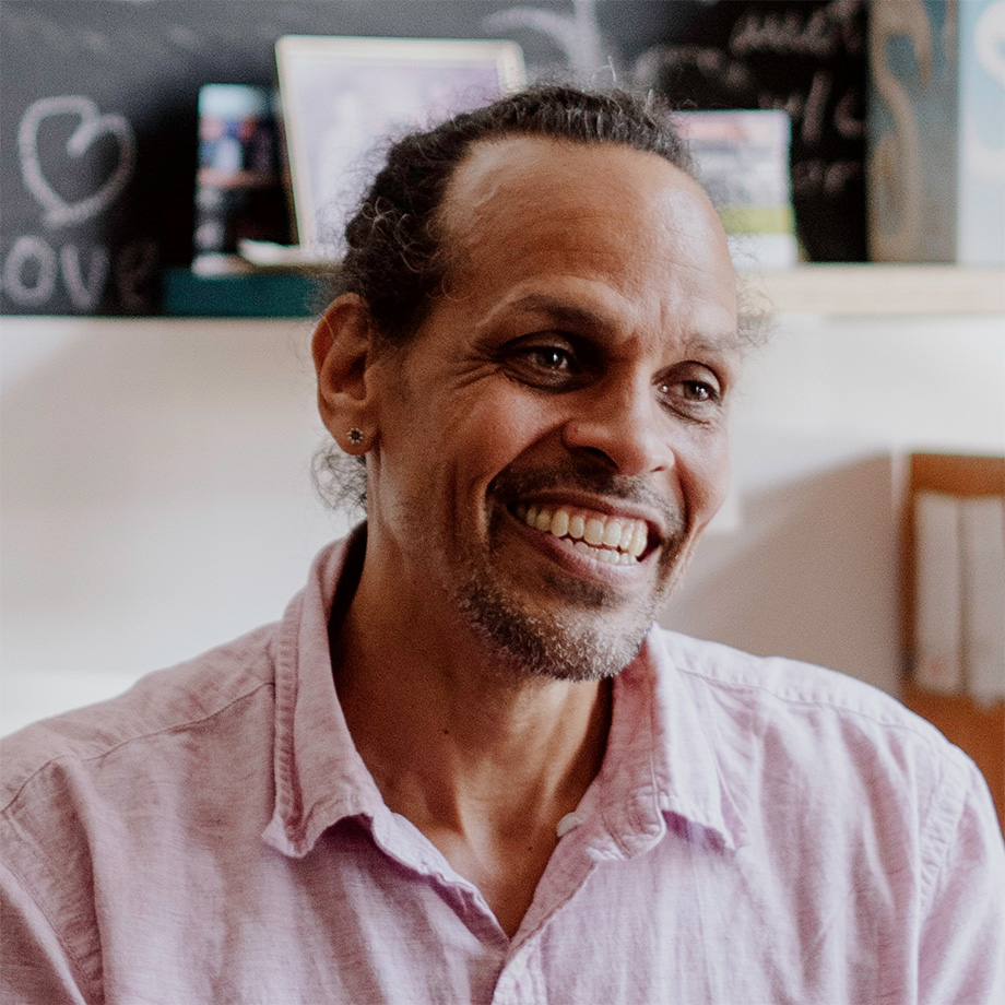 Ross Gay. Photo © Natasha Komoda, courtesy of Algonquin Books/Hachette Book Group